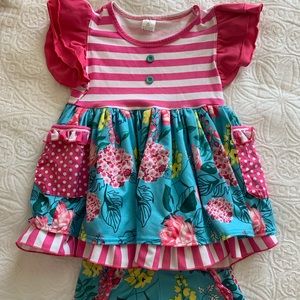 Girls Summer Floral Set 5T-6T